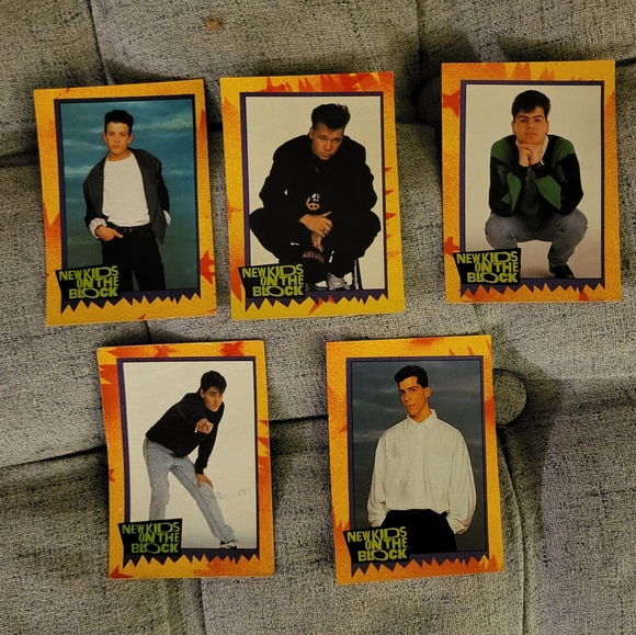New Kids On The Block 1989 Trading Cards and Stickers Lot, NKOTB Collectibles - Picture 2 of 3